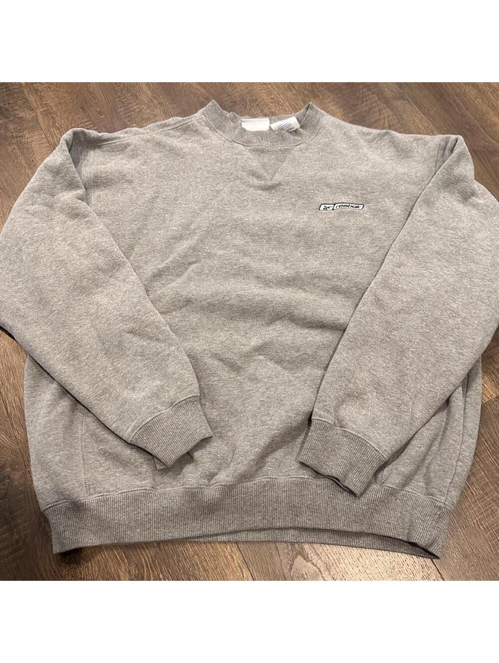 Reebok Men's Grey and Brown Sweatshirt